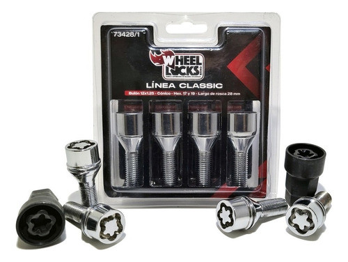 Bulon Antirrobo Peugeot 206 Desde 2002 Rhino Wheel Locks 0