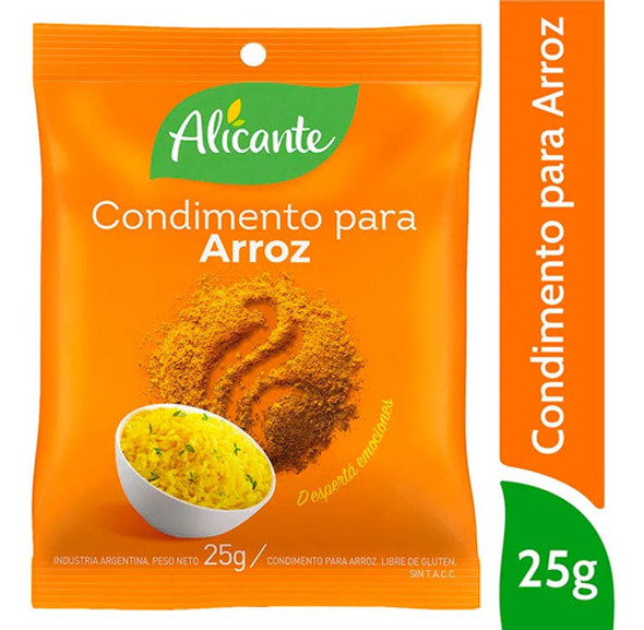 Pack X 36 Unid. Condimento Arroz   25 Gr Alicante Co Pro 0