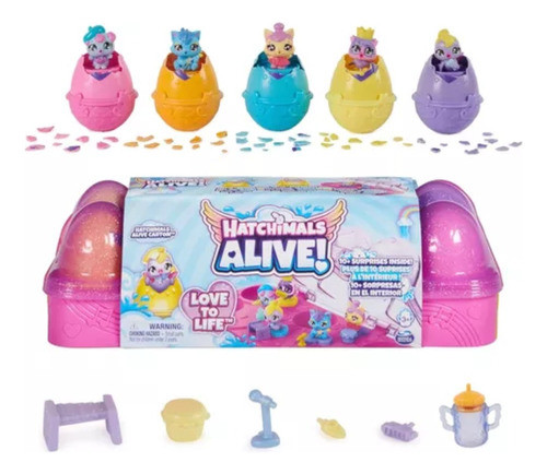Hatchimals Alive Set Huevera + 5 Figuras 19198 Caffaro 1