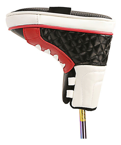 Capa De Couro Pu Putter Blade Head Cover Funny Shoe 1