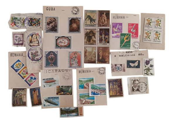 Estampillas Sellos Postales Lote 40 Estampillas Leer Detalle 0