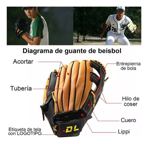 Luva Profissional De Beisebol Juvenil De Couro De Vaca Para 1