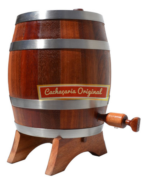 Barril Envelhecer Pinga Vinho Jatobá Vertical 3 Litros 1