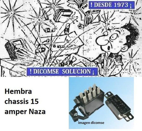 Naza Conector Rf8-1 Macho 8c 15amp Bastidor/chasisnaza 0