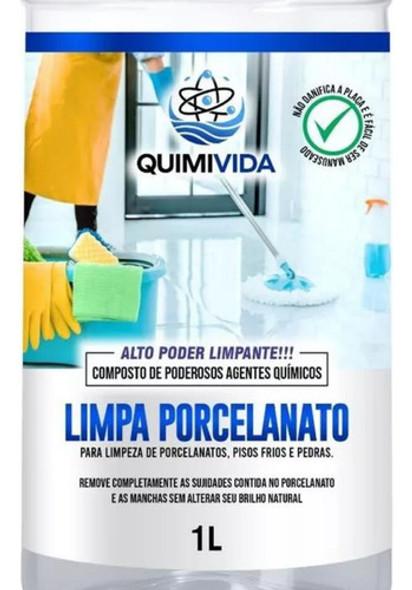Limpa Porcelanato Quimivida 1 Litros 1 Limpa Porcelanato Quimivida 1 Litros 1