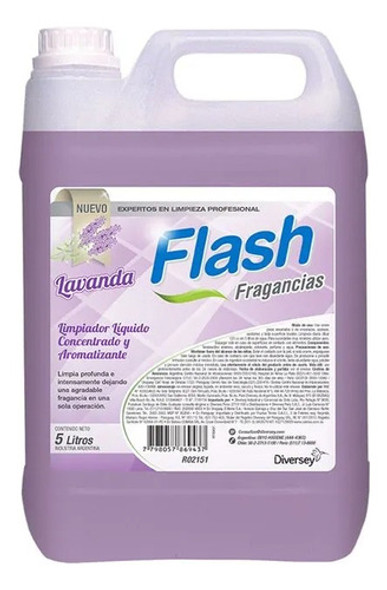 Limpiador Liquido Flash Diversey Aromatizante Lavanda 5 L 0 Limpiador Liquido Flash Diversey Aromatizante Lavanda 5 L 0