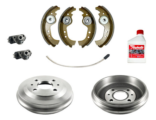 Kit Campana Patin Cilindro Frenos Fiat Panda Trasera 185,4mm 0