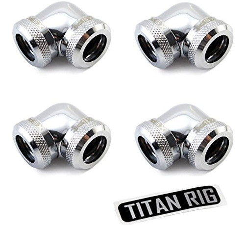 Xspc 10 Mm Id, 14 Mm Od Tubo Rigido Codo De 90 Grados, Crom 0