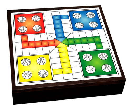Juego De Ludo En Madera - Regalo Día Del Niño - Adolescente 0