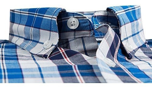 Camisas De Doble Bomba Para Hombre, 100% Algodon, Manga Larg 1