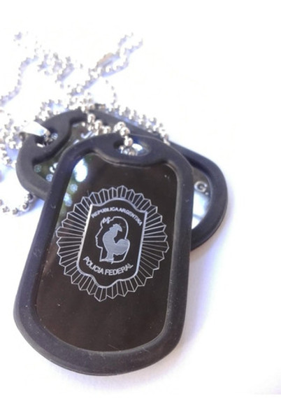 Chapas Militares Dog Tags Grabado Con Tus Datos Logo Escudos 0