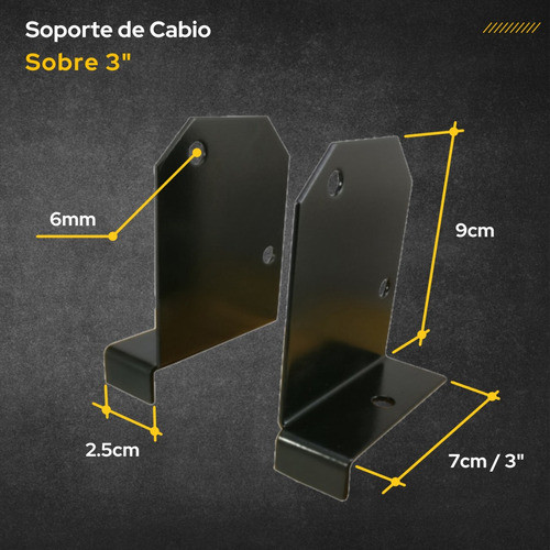 Herraje Soporte Cabio Inclinado Viga Madera Apoyo Sobre 3 P 1