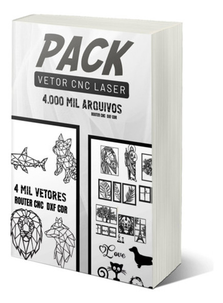 Pack 4.000 Vetores Quadros Laser Router Cnc Dxf Cdr 0