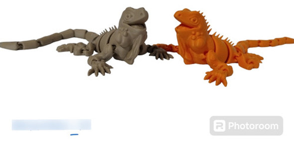Iguana Impresa En 3d Articulada Mundoo_3d 1