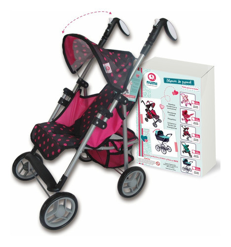 Juego Cochecito Numi Plegable Para Muñecas Universo Binario 0