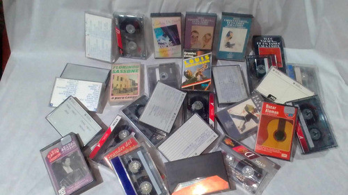 Lote De 28 Cassettes  Usados Para Regrabar Varias Marcas 1