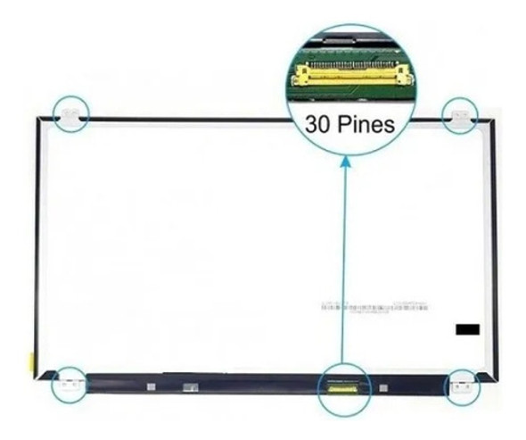 Pantalla De Notebook Slim De 15.6 Pulgadas 30 Pin Impecable 1