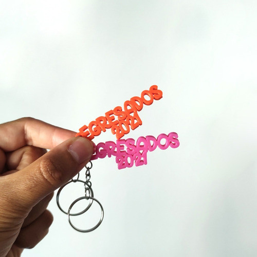 20 Llaveros Calados Personalizados Plástico 3d Souvenir 1