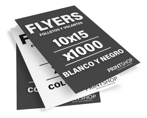 Folletos Flyers Volantes Printshop Byn Simple Faz 10x15 1000 0