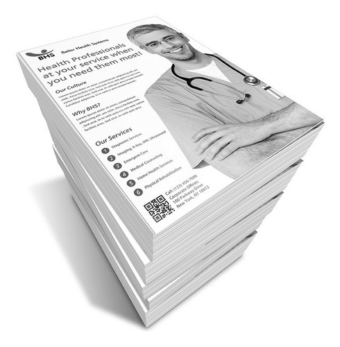 Folletos Flyers Volantes Printshop Byn Simple Faz 10x15 1000 0