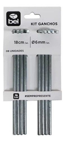 Kit 8 Ganchos Para Fixação De Barracas Tendas Gazebos 18cm 0