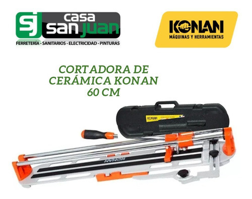 Cortadora De Cerámica 60 Cm Cer Y Porc Konan Con Maletín 1