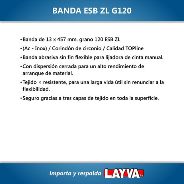 791258 Banda Abrasiva Esb Zl Grano 120 Rhodius Layva 1