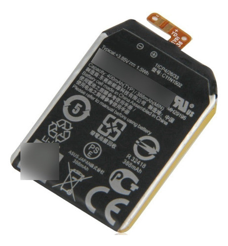 Bateria Asus Zenwatch 2 400mah C11n1502 C11n1540 1