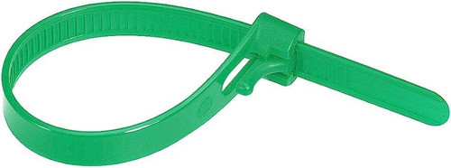 Precinto Zuncho Collarín Plástico Verdes Pack X100 Clicshop 1