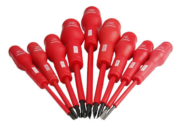 9 Peças Conjunto De Chave De Fenda Isolada, Magnética 1 9 Peças Conjunto De Chave De Fenda Isolada, Magnética 1