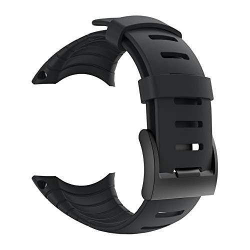 Correa De Caucho Para Reloj Suunto Core Negro 17-23cm 0