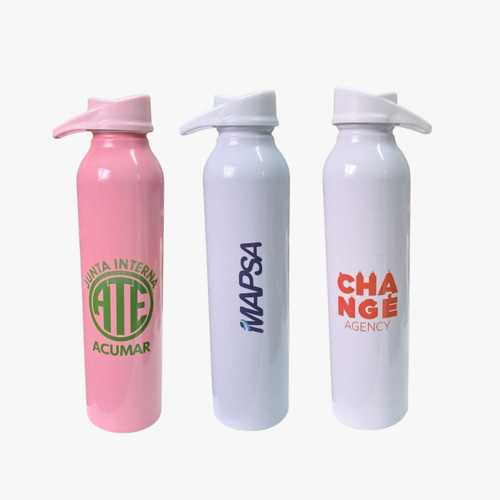 20 Botellas Aluminio Sublimadas Personalizada Logo Nombres 1