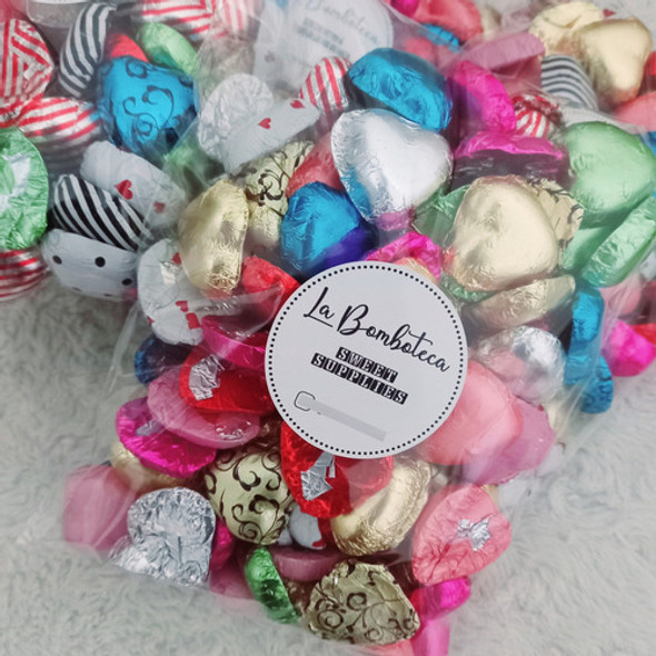 100 Corazones De Chocolate Bombones Surtido Souvenir Candy 1