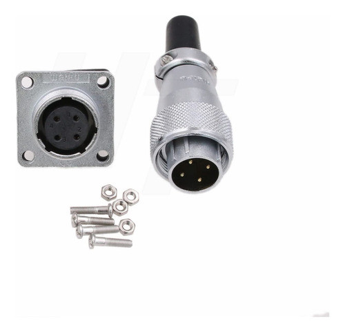 Hangton Ws16 - Conector De Metal Circular De Aviacion De 4 P 0