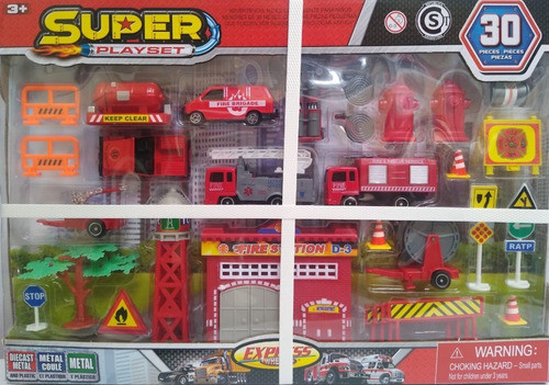 Set De Juego Bomberos 30 Piezas 0