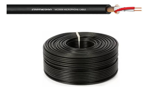 Rollo Cable Cosmiconn Mc0014 Microfono 3,3mm Balanceado 100m 0