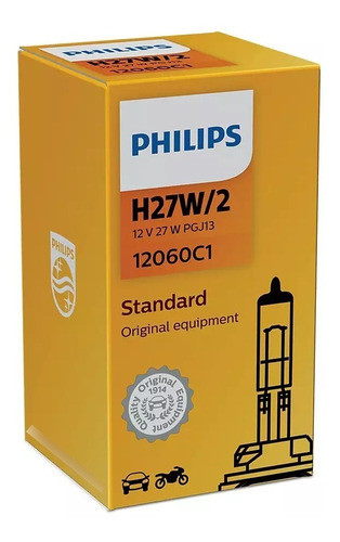Lampara H27w/2 Philips 12v 27w Pgj13 0