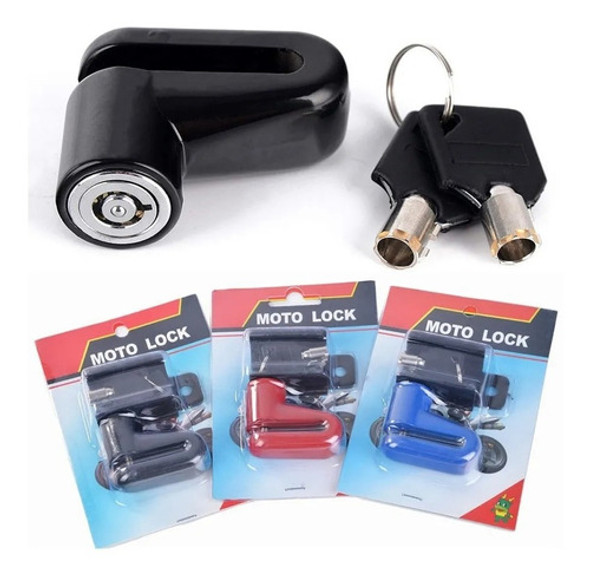 Traba Antirrobo Para Freno De Disco Moto Bici Tranca Candado 0