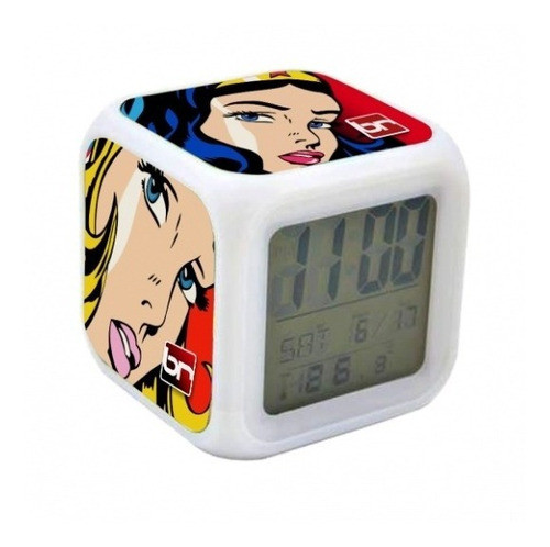 Reloj Despertador Con Luz Led Sublimable, Sublimación Br 0