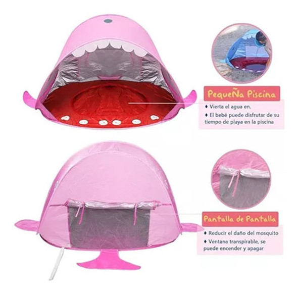 Novo Tenda De Praia Com Piscina Para Proteção Solar Uv Para 1