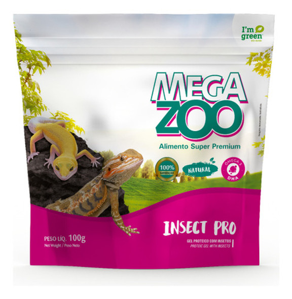 Insect Pro Gel 100g Megazoo - Proteína Para Répteis 1