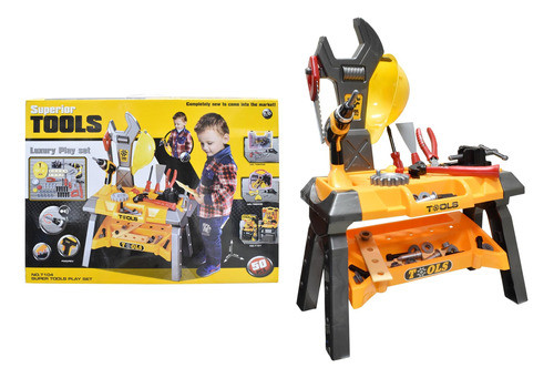Herramientas De Juguete Con Mesa Para Niños 1