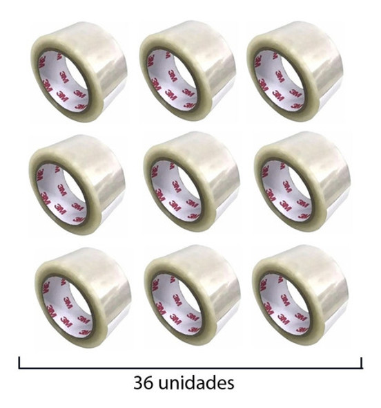Pack (x36) Cinta Embalaje Transparente 3m (48mm X 92mts) 1 Pack (x36) Cinta Embalaje Transparente 3m (48mm X 92mts) 1