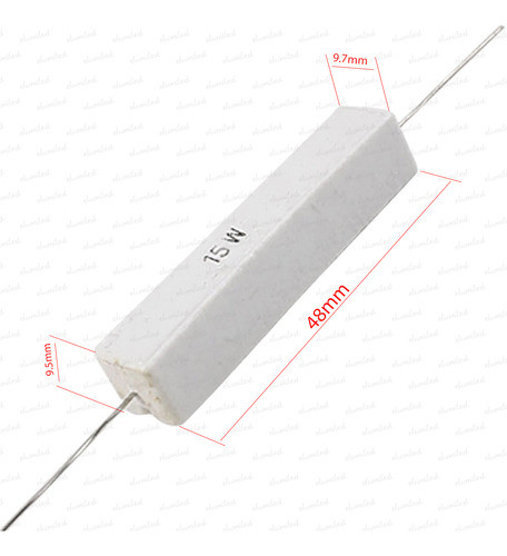 Resistencia Ceramica Cementada 15w 330 Ohm 330r 330e X10 1