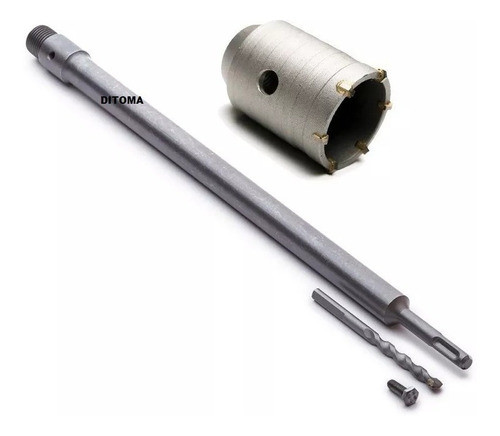 Mecha Copa Pared Bremen 65 Mm + Soporte 430mm Set Aire Acond 1