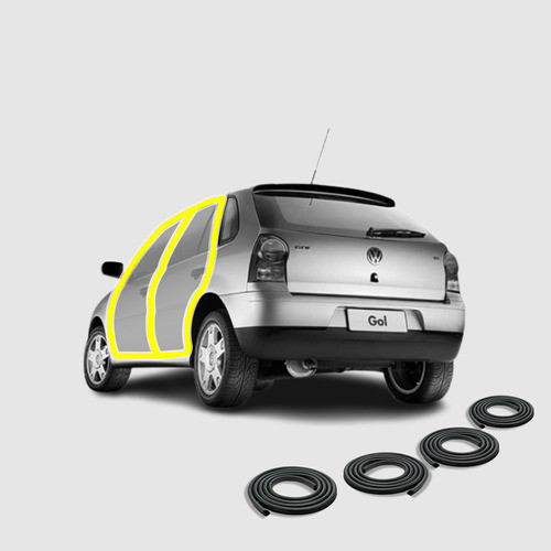 Burletes De Puertas Delanteras Y Traseras Vw Gol 5p Puertas 0