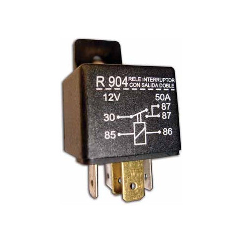Mini Relay 12v 50a Dze 904 Salida Doble - Dze Mayorista 0