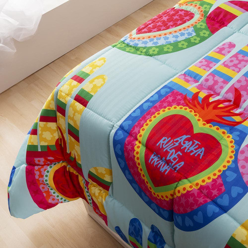 Cubrecama Estampado Digital 1 1/2 Agatha Ruiz De La Prada 1