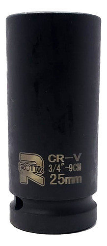 Soquete De Impacto 3/4 Pol Sextavado Longo 25mm Rotta 376 0