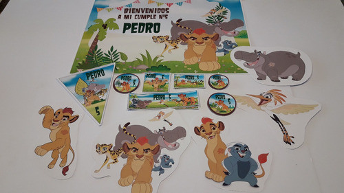 Kit Cumple La Guardia Del Leon Impreso Y Cortado 0